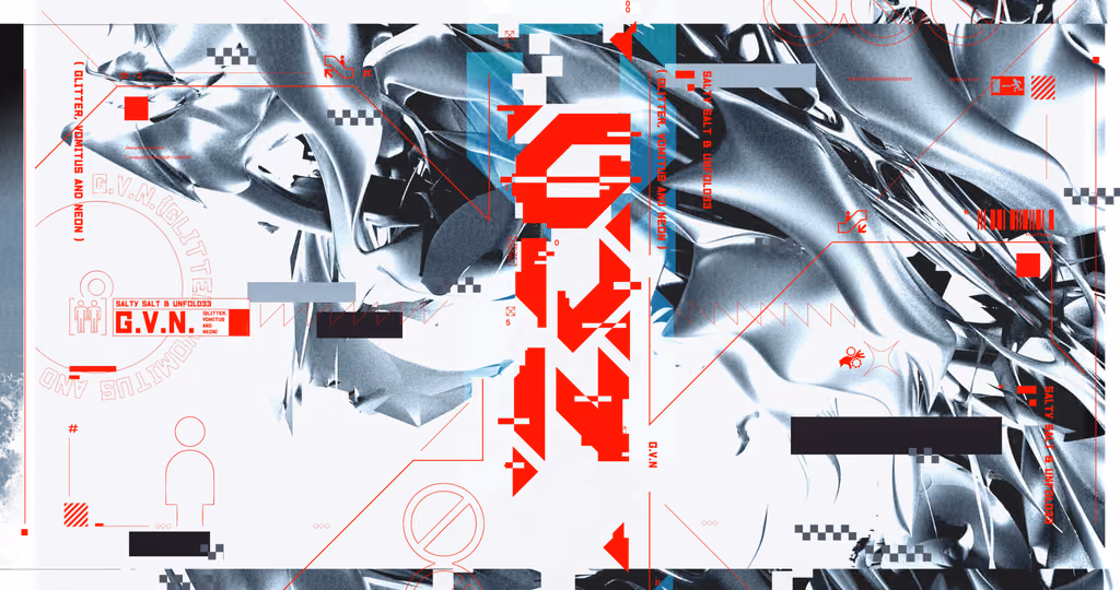 Cover art for G.V.N. (Glitter,Vomitus and Neon), illustrated by 祈莲