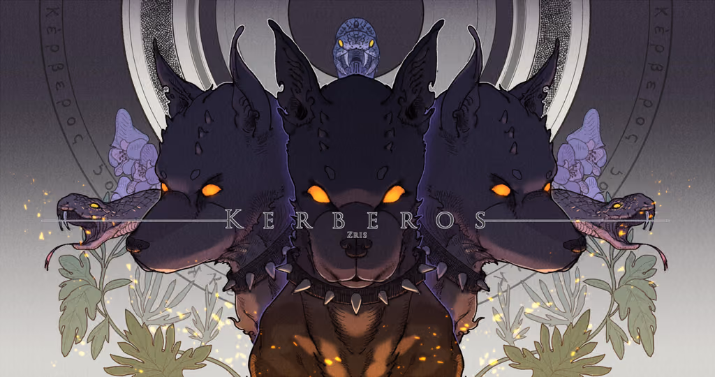 Cover art for Kerberos, illustrated by Eridani
