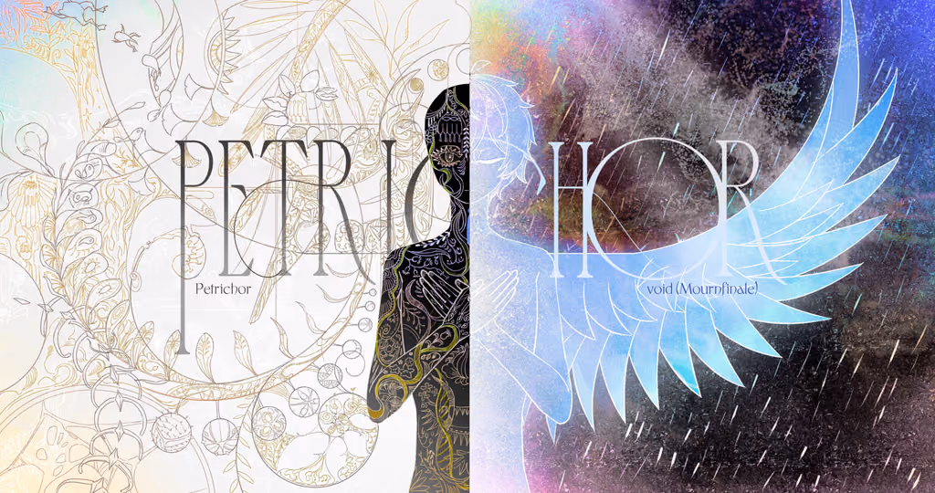 Cover art for Petrichor, illustrated by 青鸟 feat. 祈莲