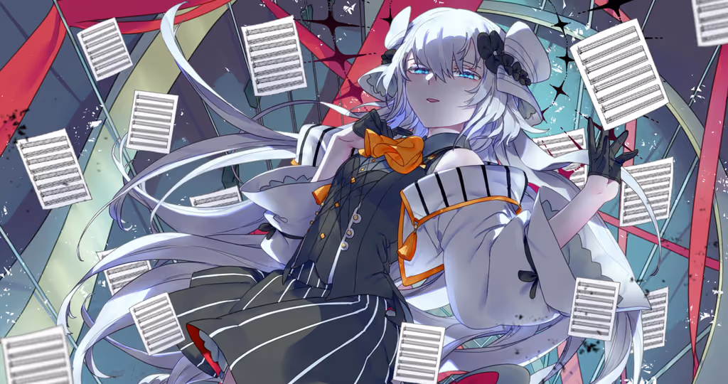 Cover art for 白と黒のバケモノ, illustrated by 久世